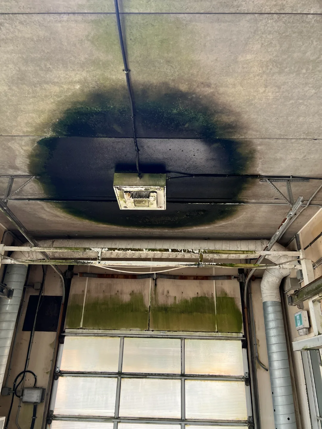 Car wash bay, before cleaning