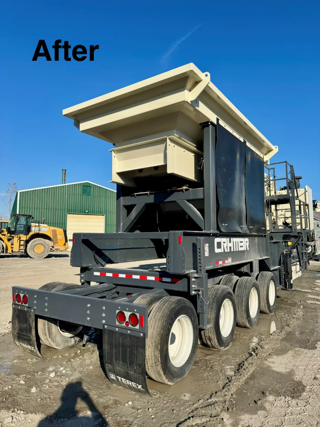 Heavy equipment, after cleaning