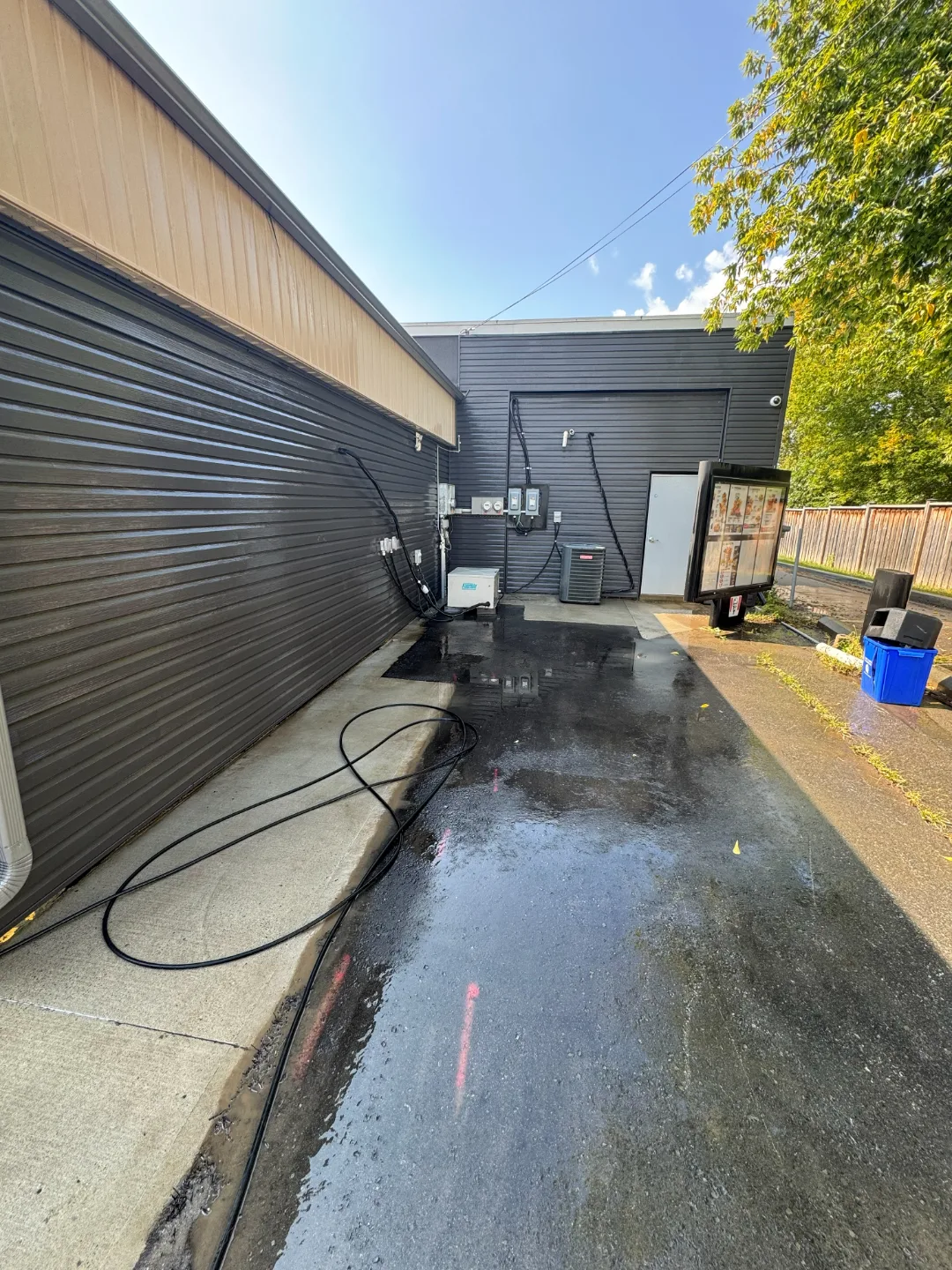 Rear of building, after cleaning