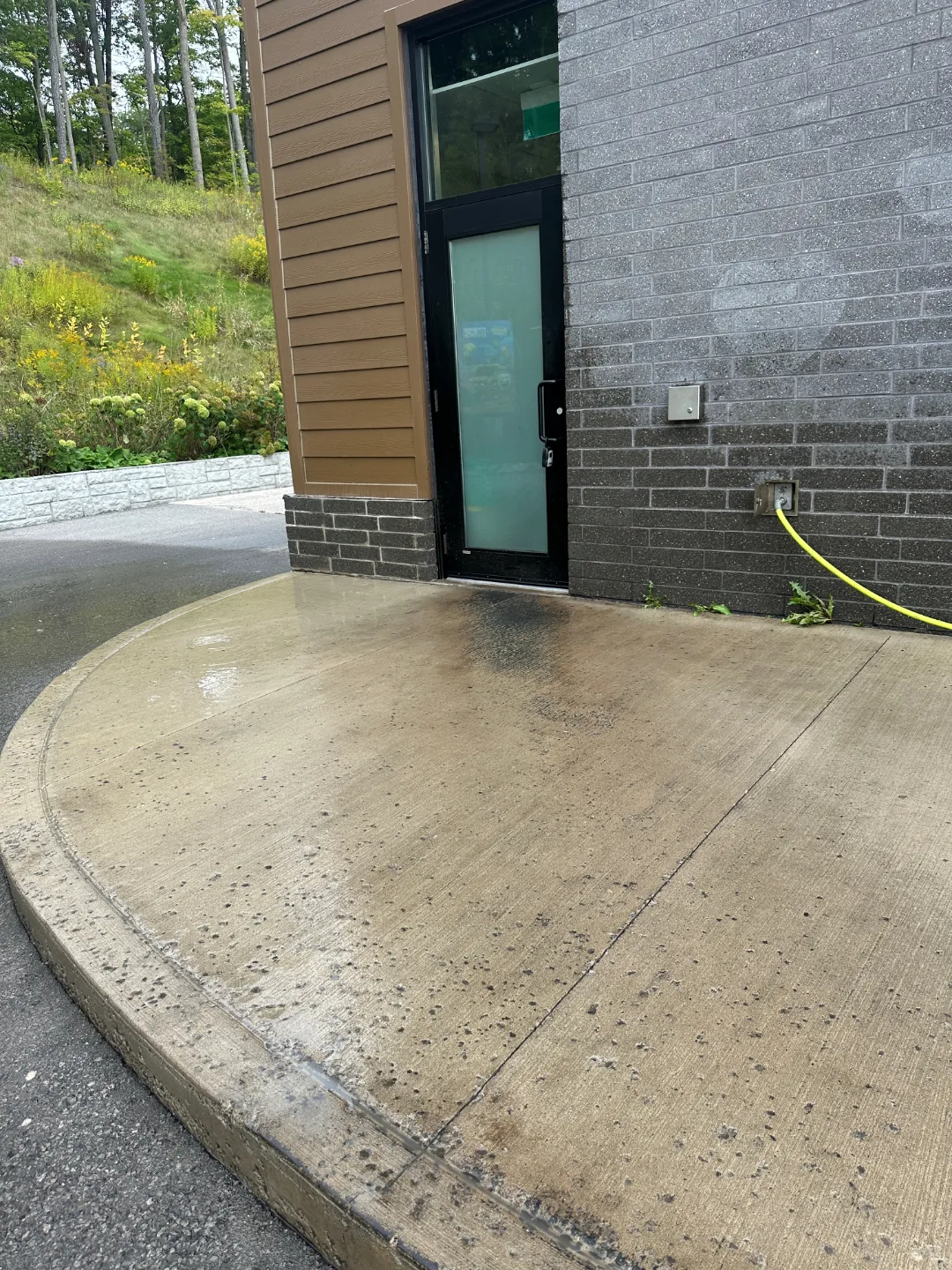 Entrance walkway, after cleaning